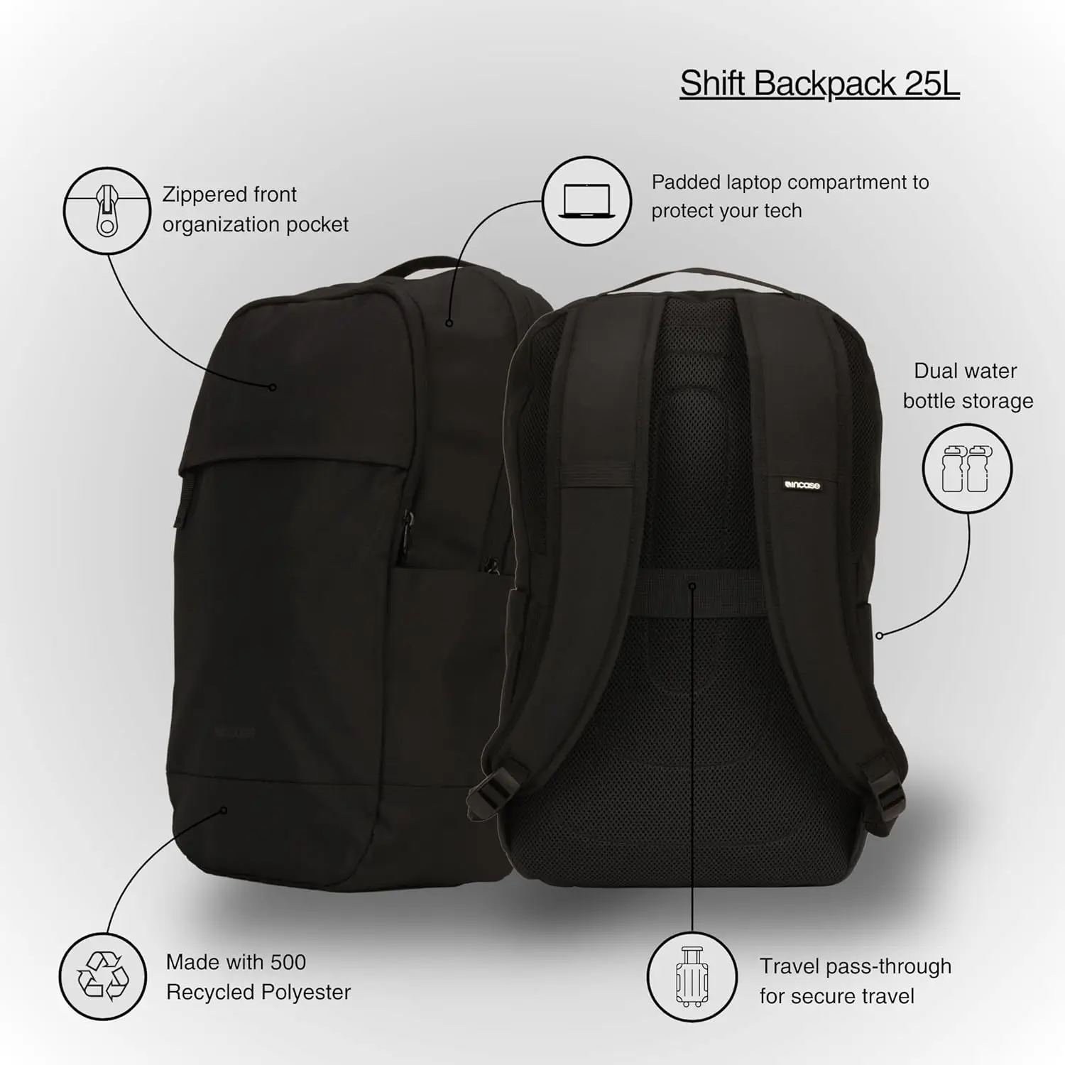 Рюкзак incase shift — пригородный - Фотография_5