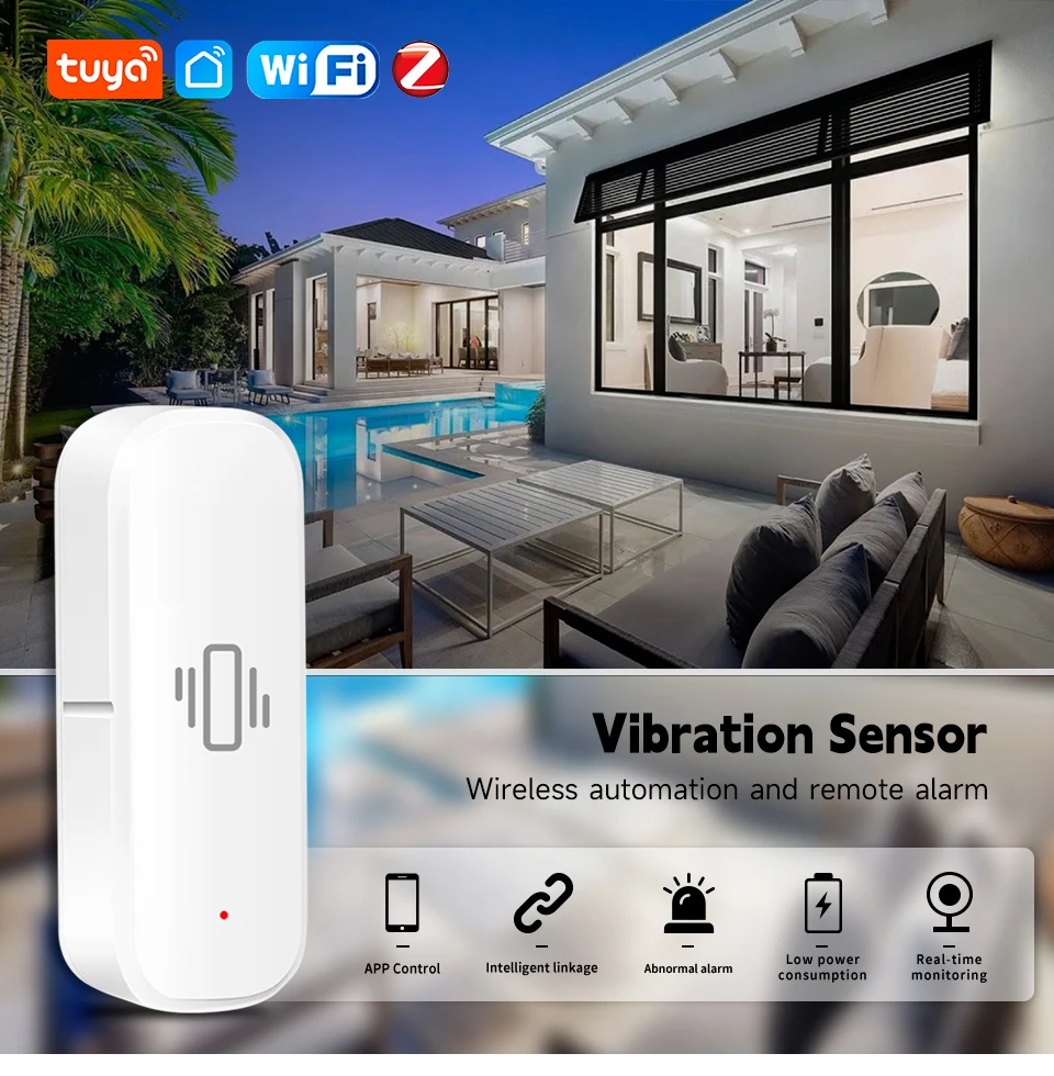 Tuya smart life датчик вибрации