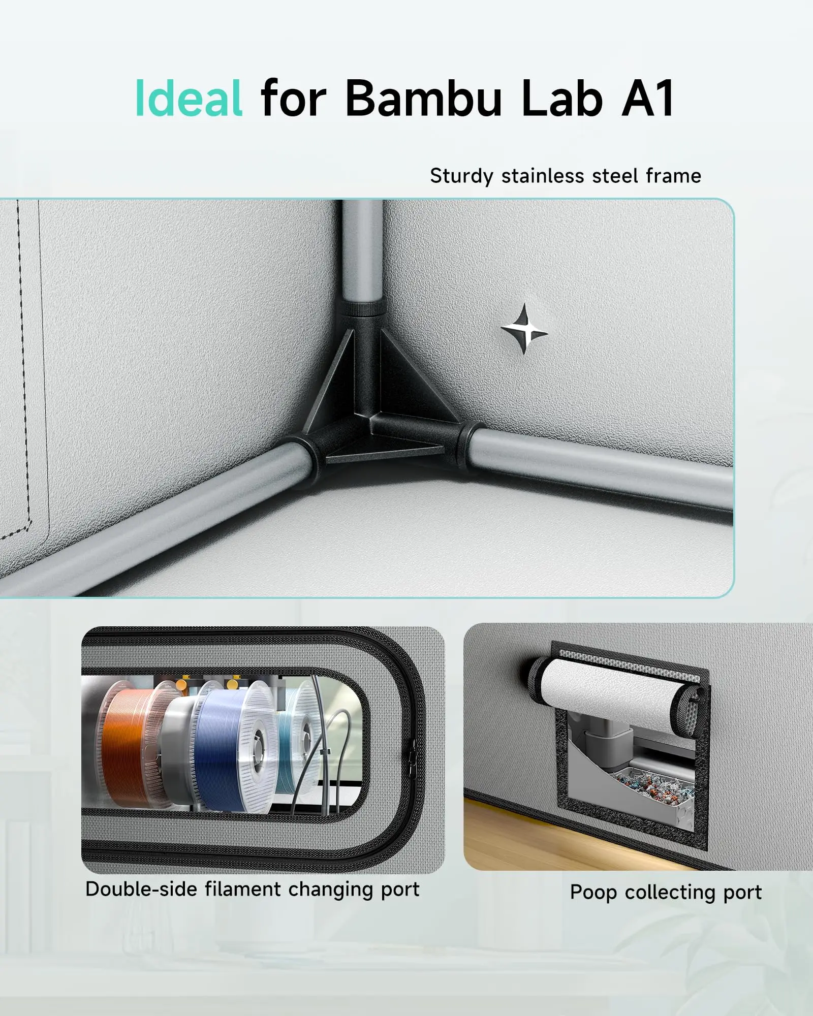 Корпус для 3d-принтера yoopai для bambu lab a1/a1 mini combo ams lite - Фотография_5