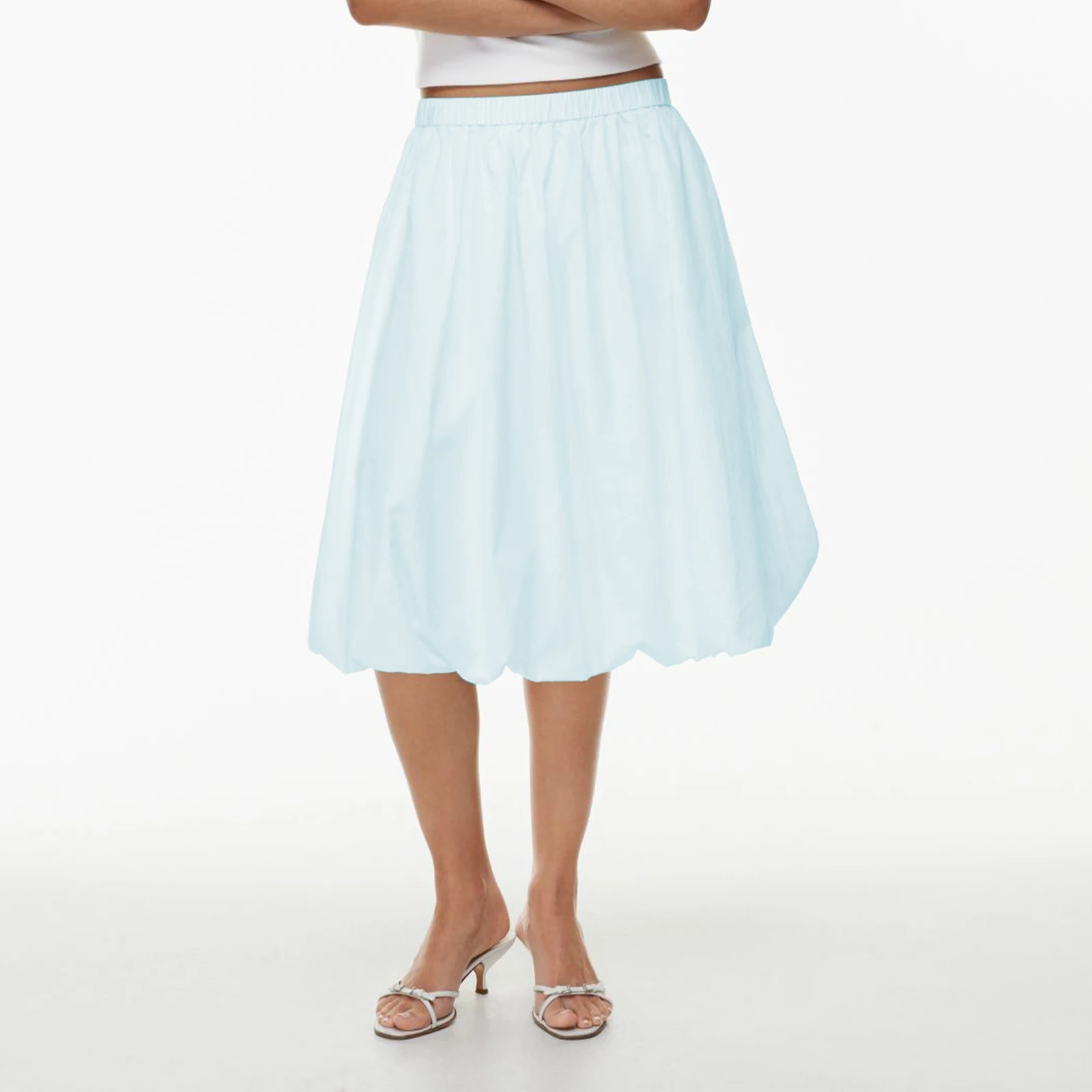 Женская юбка трапециевидной формы с пузырьками - Фотография_5