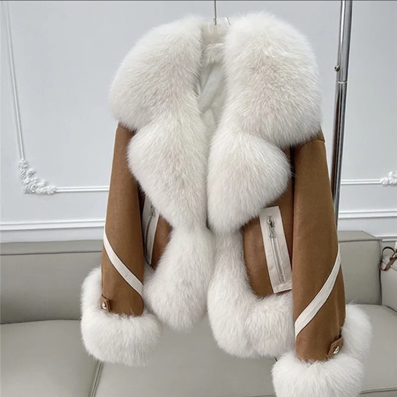 Новое пальто из искусственного лисьего меха - Фотография_2
