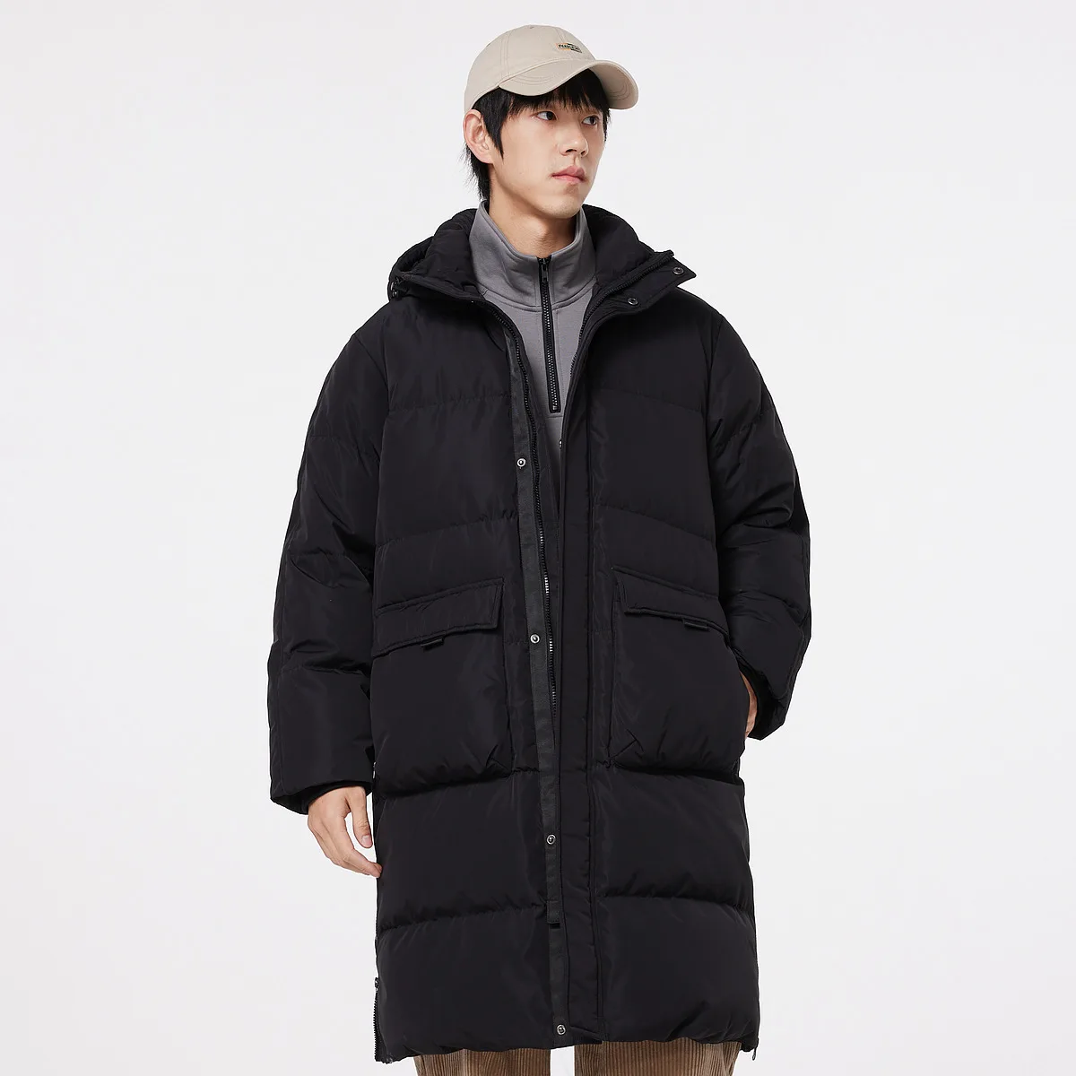 Metersbonwe мужской длинный пуховик - Фотография_2