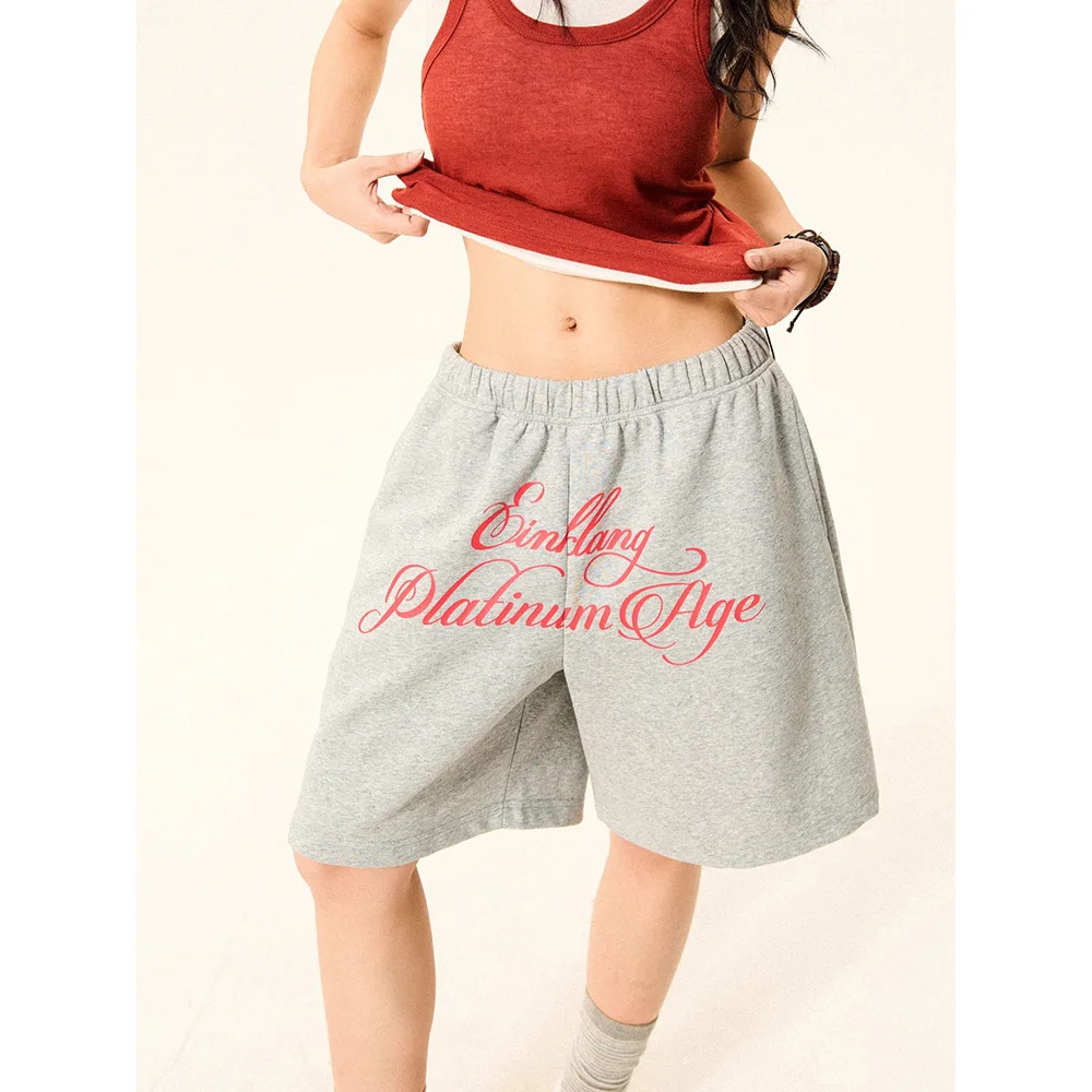 Повседневные шорты с буквенным рисунком - Фотография_4