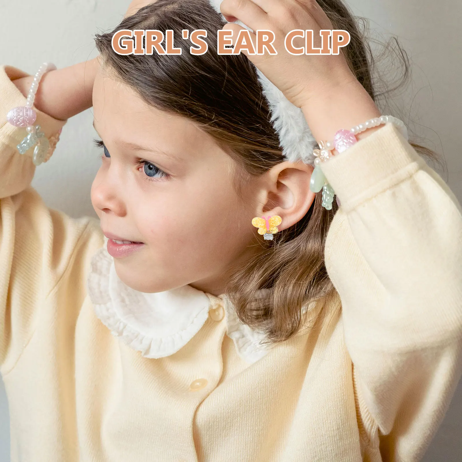 5 пар милых серег-клипс f - Фотография_4