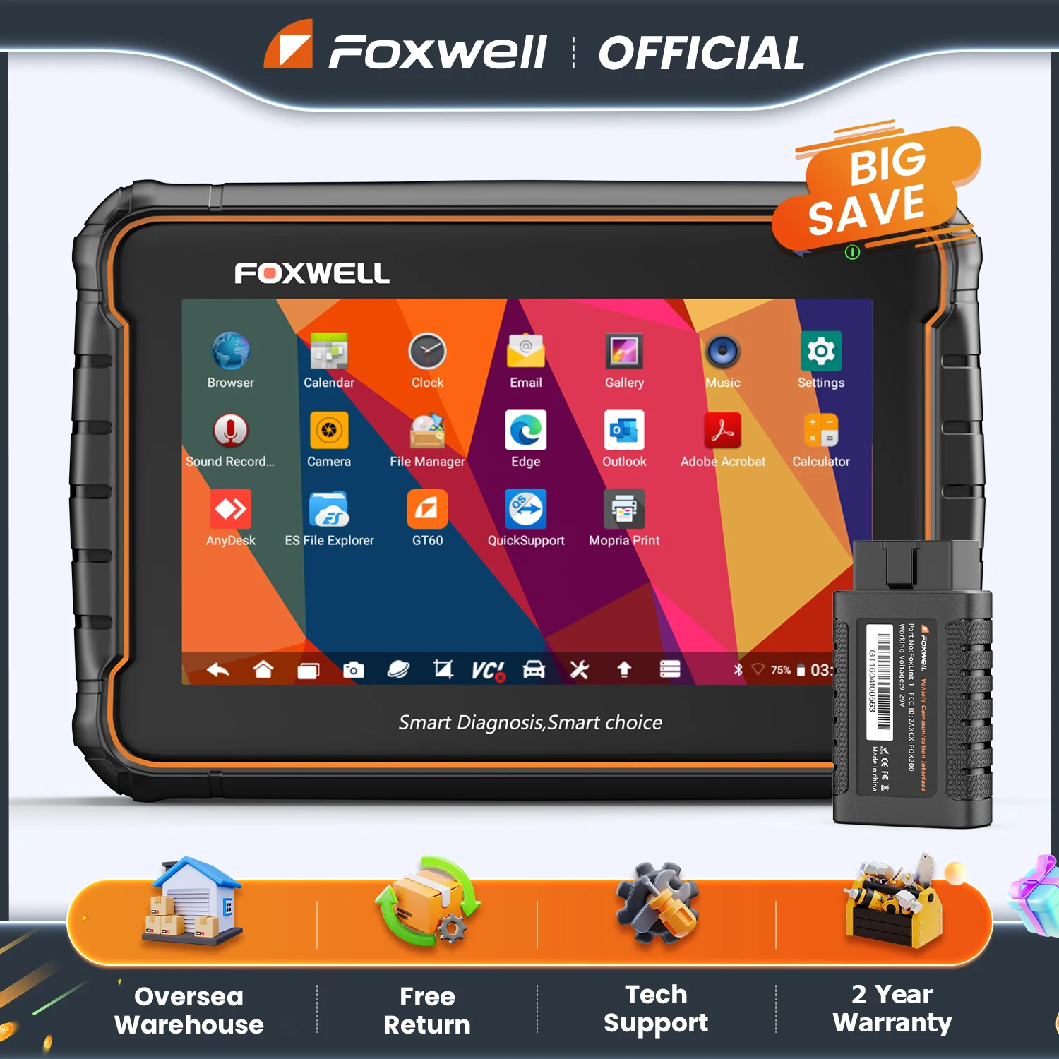 Foxwell gt60 obd2 диагностический