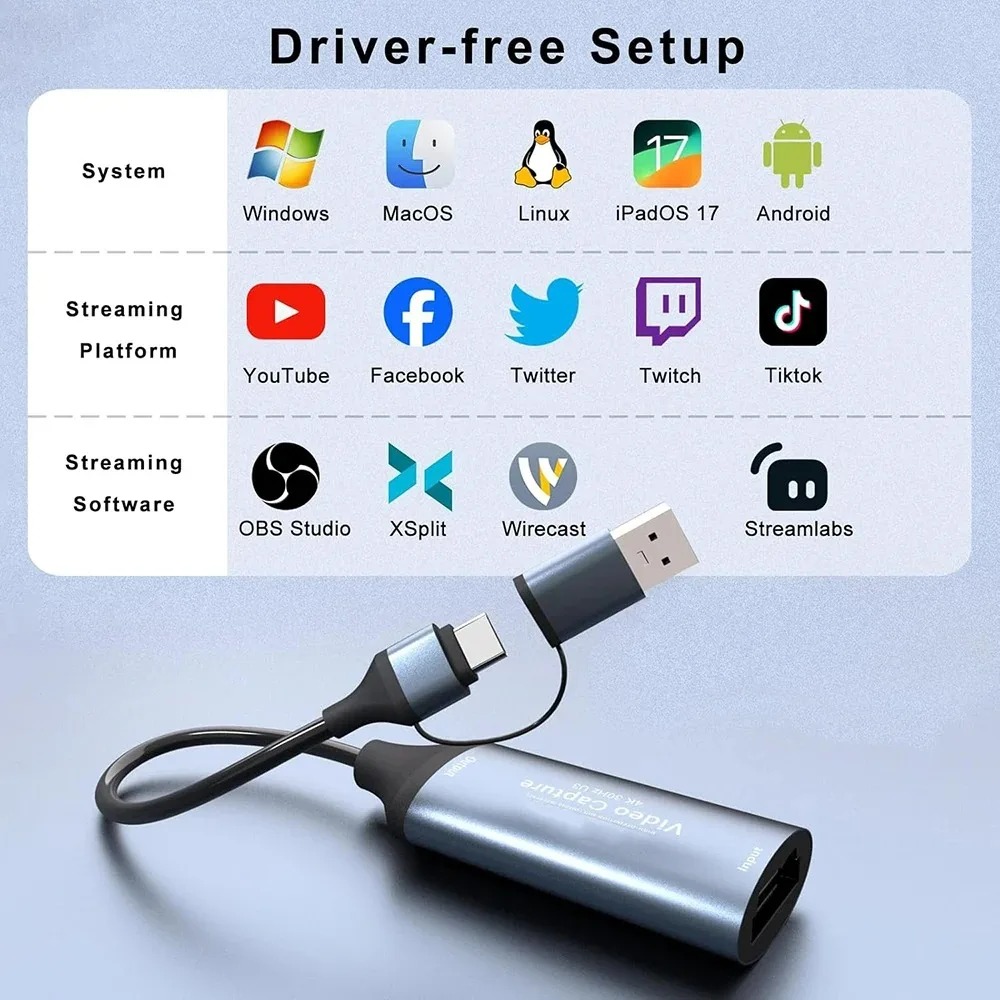 4k hdmi-совместимая с type-c usb 3.0 видеозахват - Фотография_6