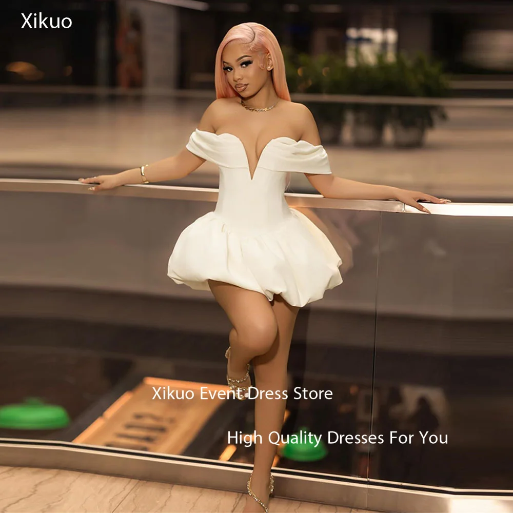 Xikuo простые атласные свадебные