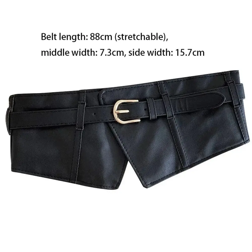 Регулируемые эластичные пояса в стиле панк из искусственной кожи - Фотография_4