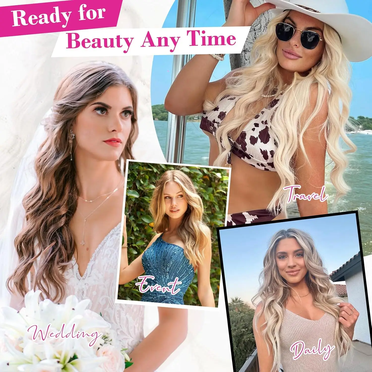 Объемная волна, заколка для наращивания волос - Фотография_6