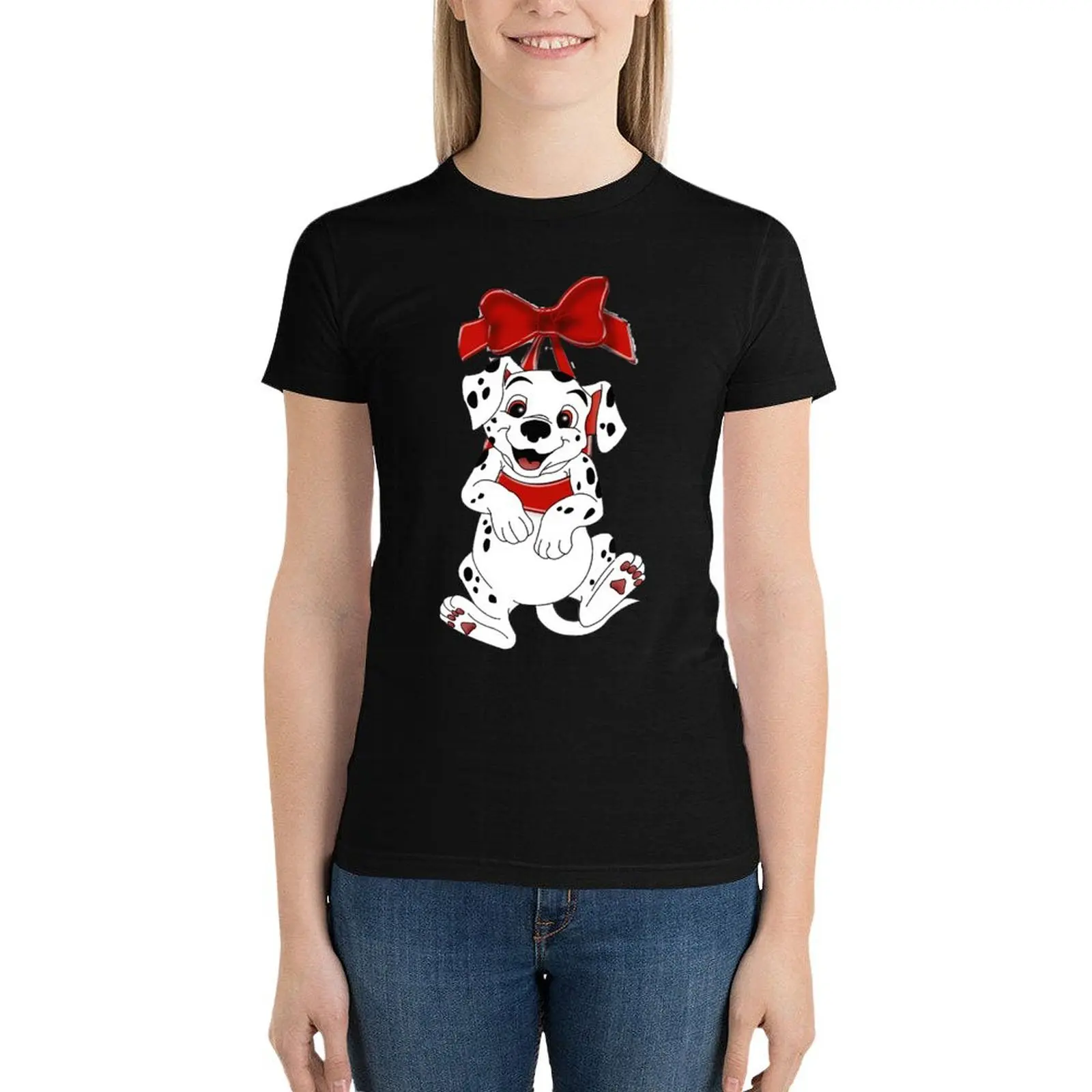 101 далматинская уличная футболка с графическим принтом - Фотография_4