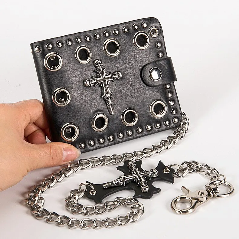 Мужской и женский кошелек-клатч с крестом - Фотография_6