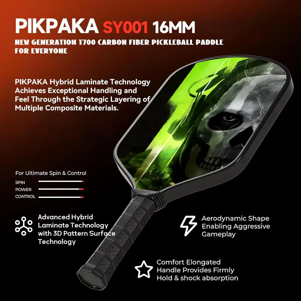 Легкая ракетка pickleball paddle из стекловолокна - Фотография_3