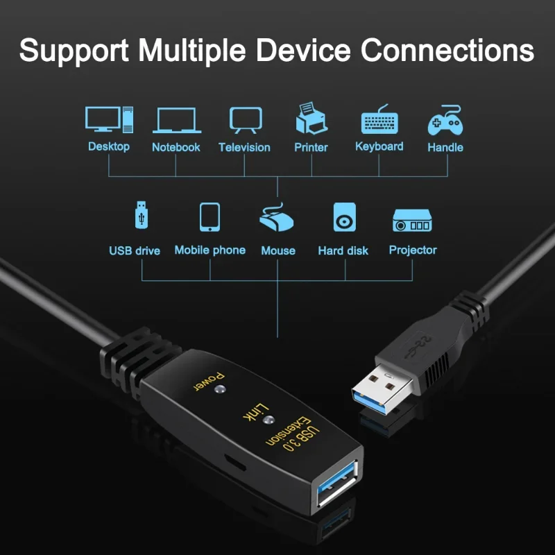 Кабель-удлинитель активный с усилителем usb 3 - Фотография_4