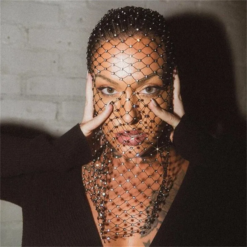 Hq блестящий бриллиантовый ажурный головной убор для женщин - Фотография_3