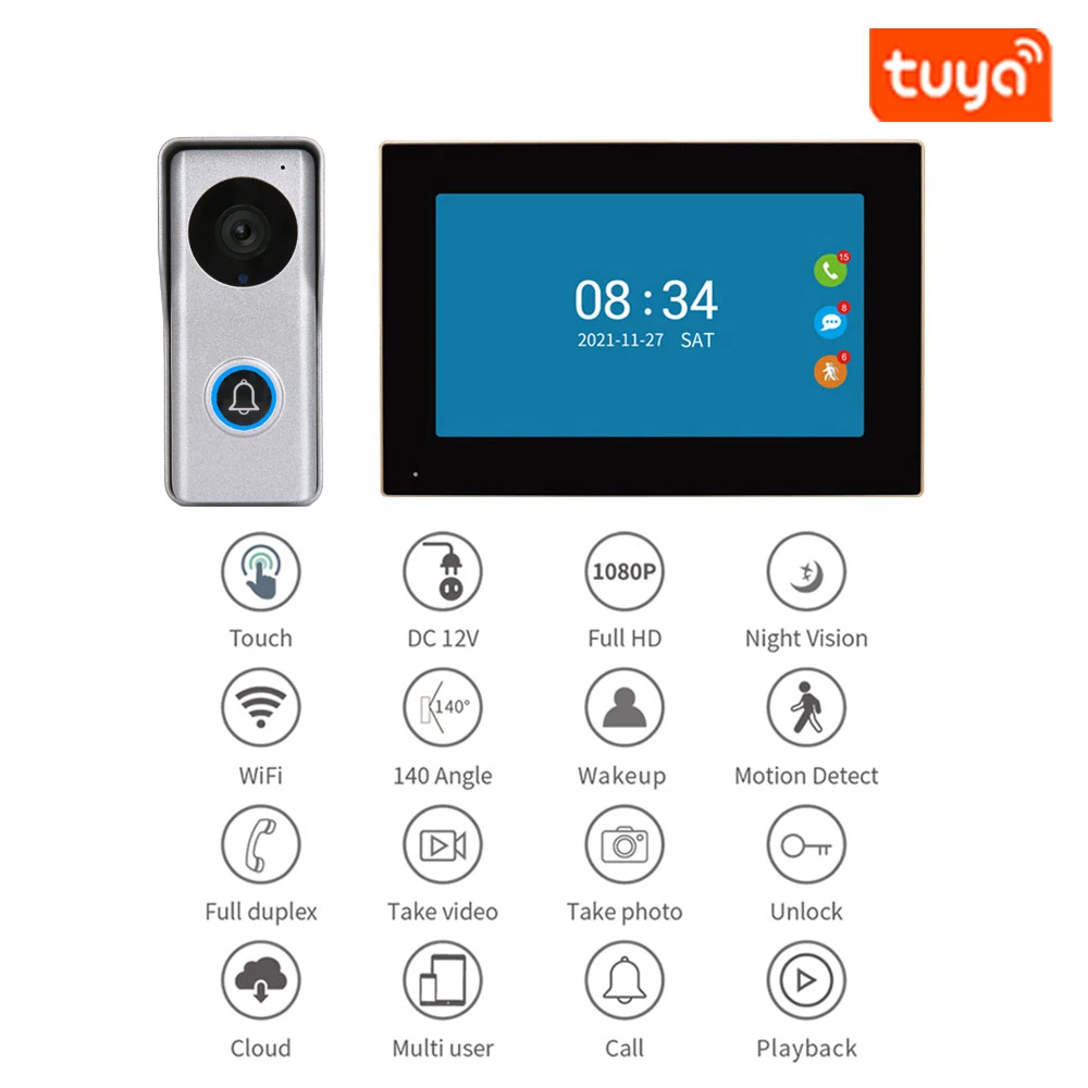 Умное приложение tuya ip poe видеодомофон - Фотография_2