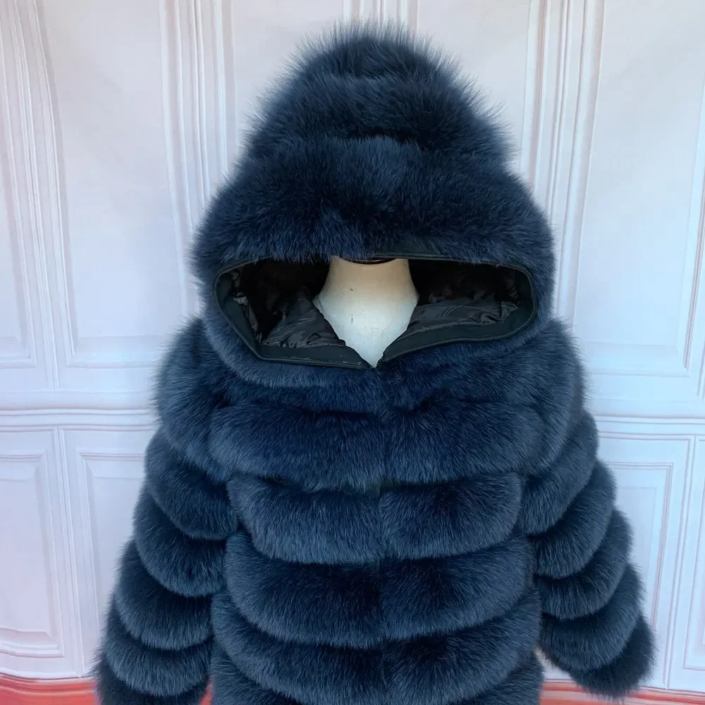 Queentina шуба с капюшоном женская - Фотография_4