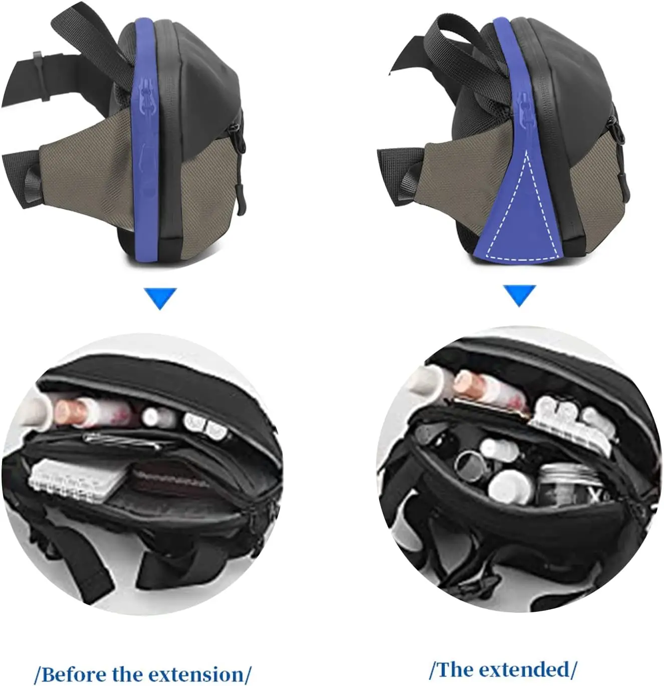 Поясная сумка через плечо для женщин и мужчин с несколькими карманами - Фотография_4