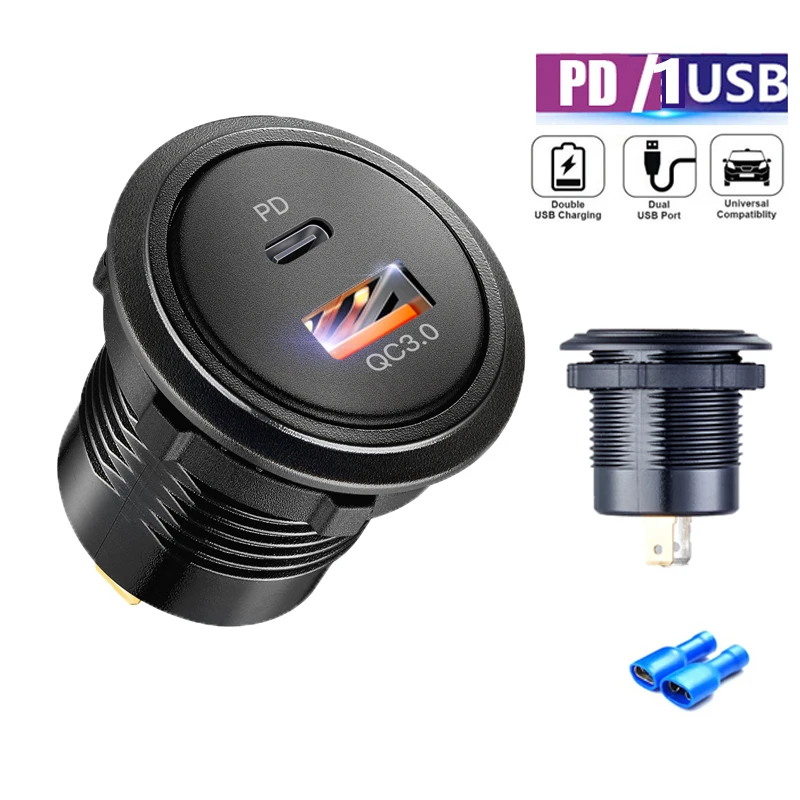 Тип c быстрая зарядка usb розетка 3 - Фотография_2