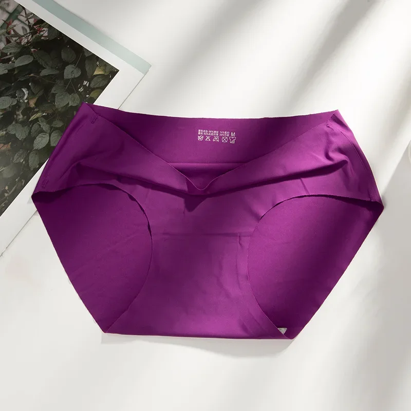 Бесшовные трусики для беременных из ледяного шелка для женщин - Фотография_4