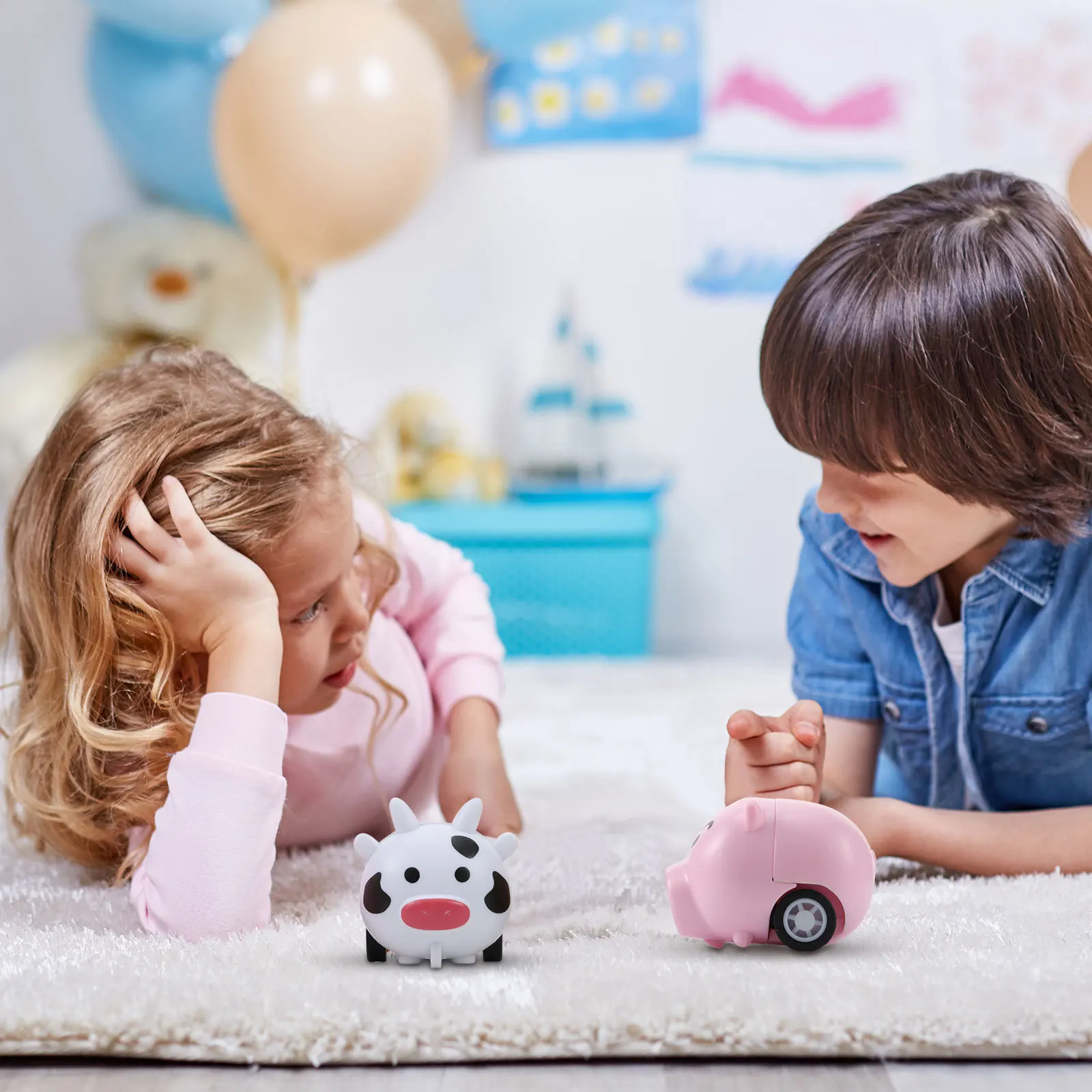 Набор мини-автомобилей с откатным механизмом