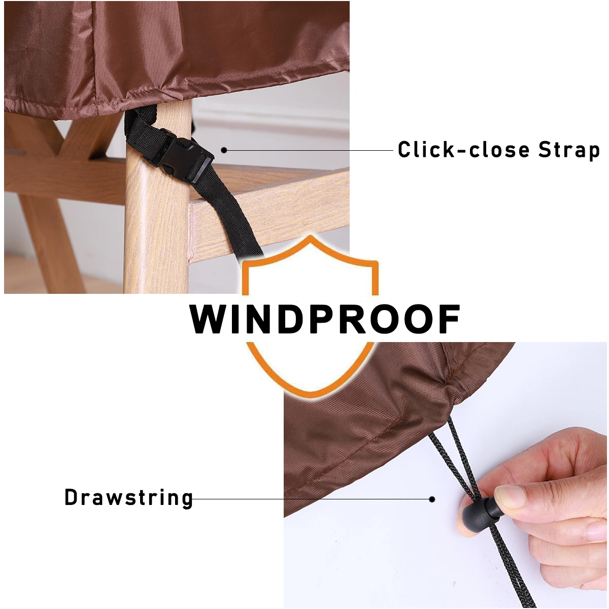 420d heavy duty чехол для садовой мебели на открытом воздухе для дивана - Фотография_3