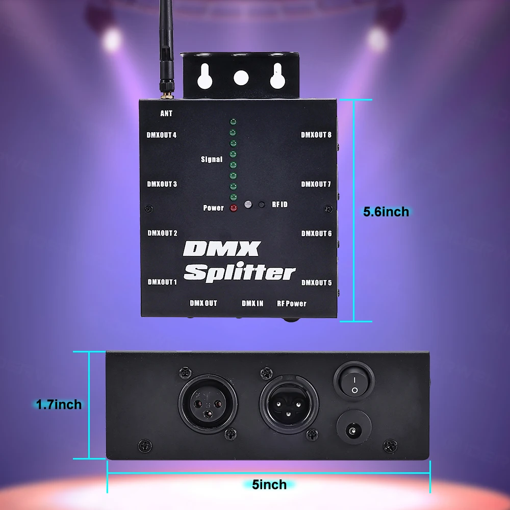 Dmx512 8-полосный изолированный разветвитель приемник с 2 - Фотография_4