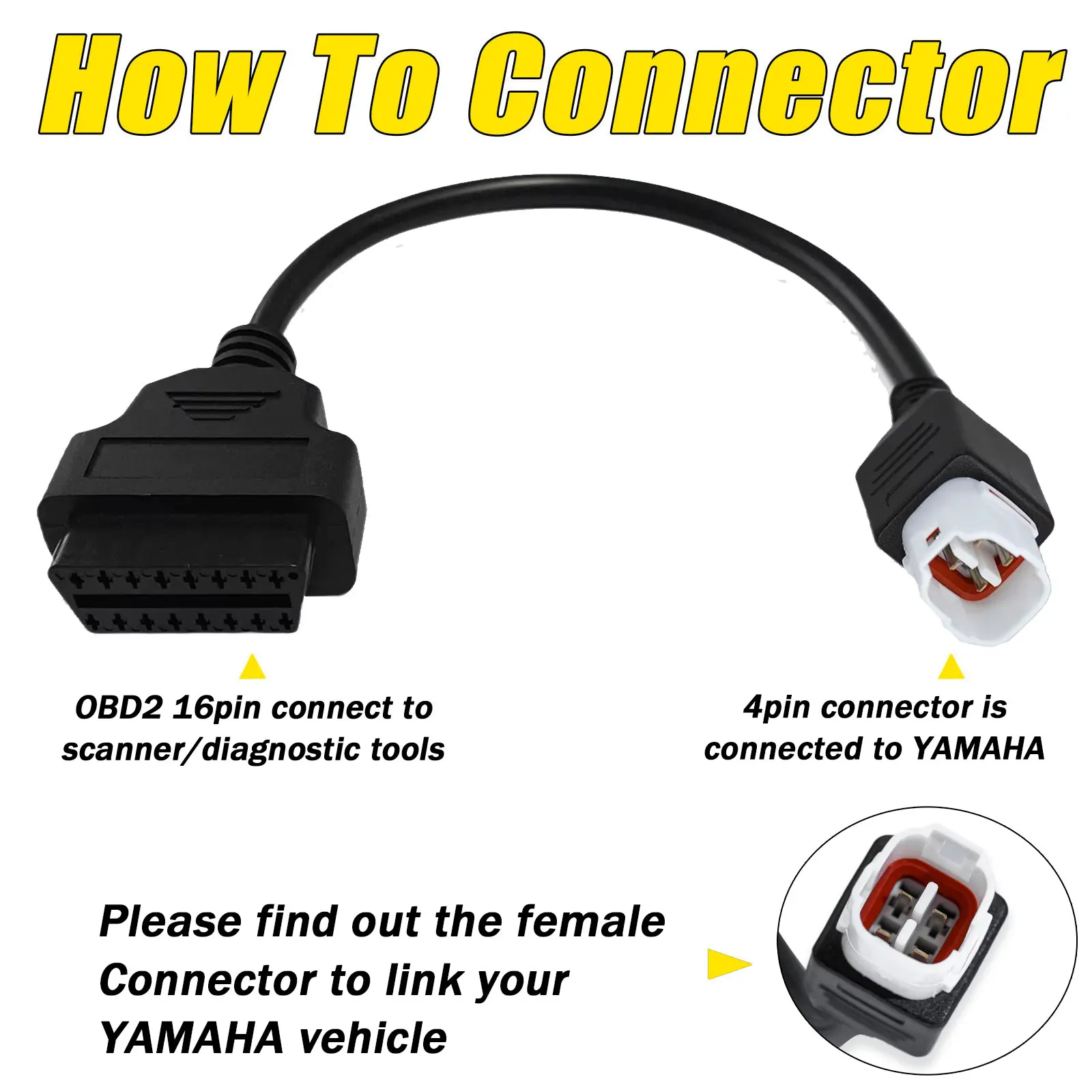 Для yamaha 4-контактный obdii для r1 - Фотография_3