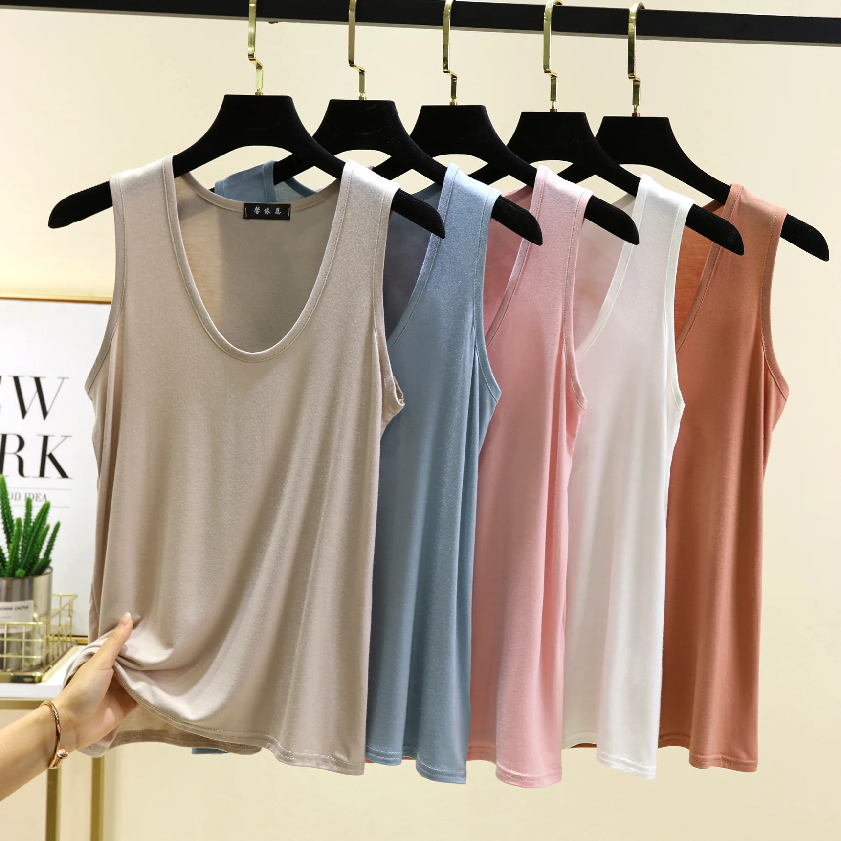 Женские майки из модала размера плюс от l до 6xl