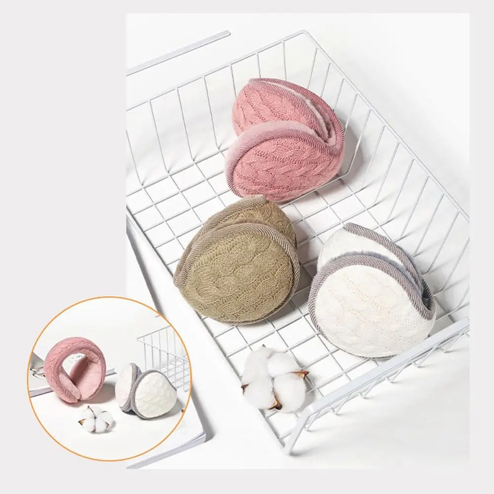 Повседневные теплые флисовые плюшевые зимние уютные наушники унисекс - Фотография_6