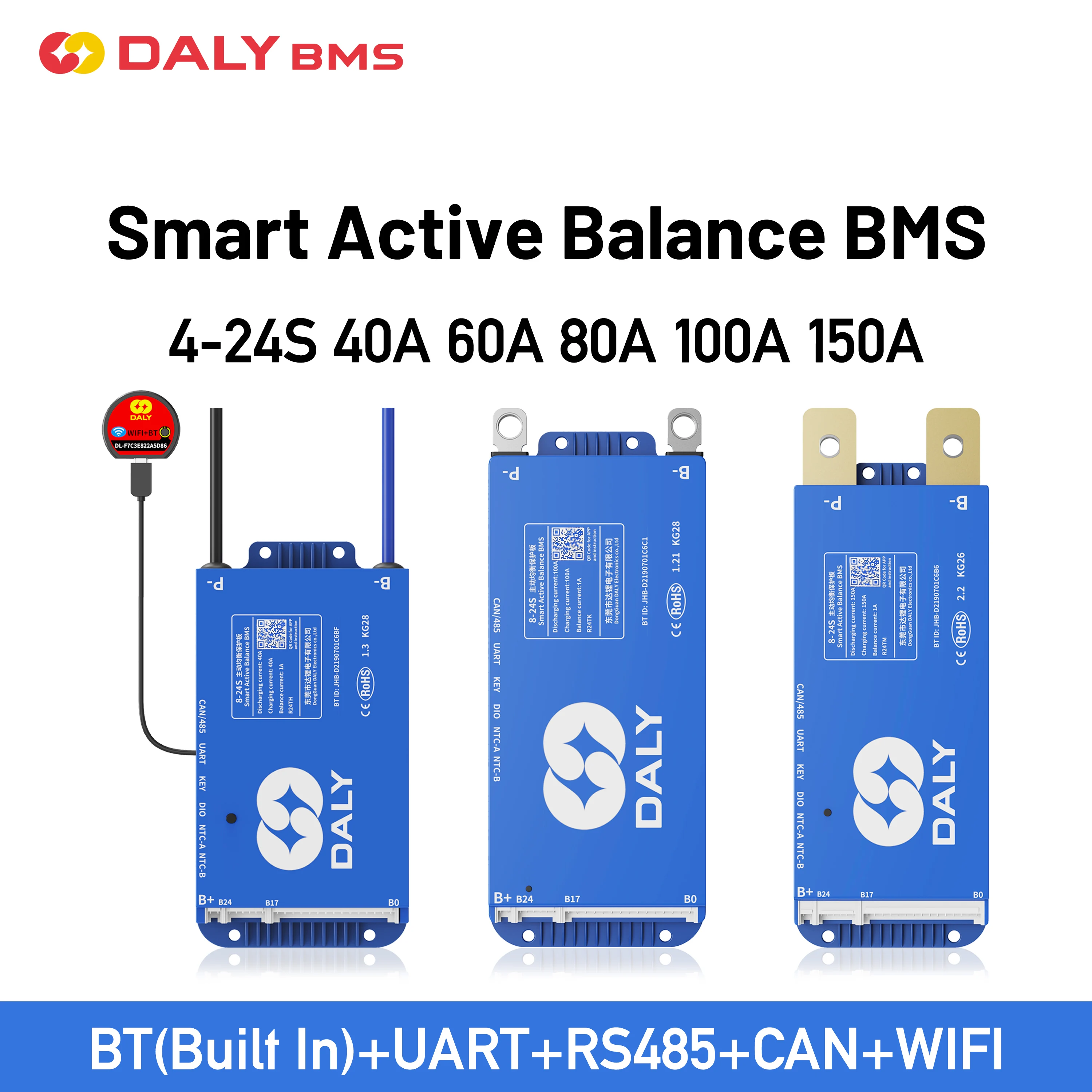 Daly wifi smart bms 4s 8s 16s 20s