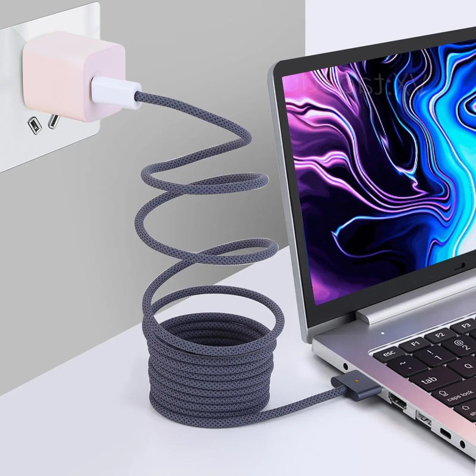 Usb type c к магнитному кабелю magsafe 3-го поколения - Фотография_4