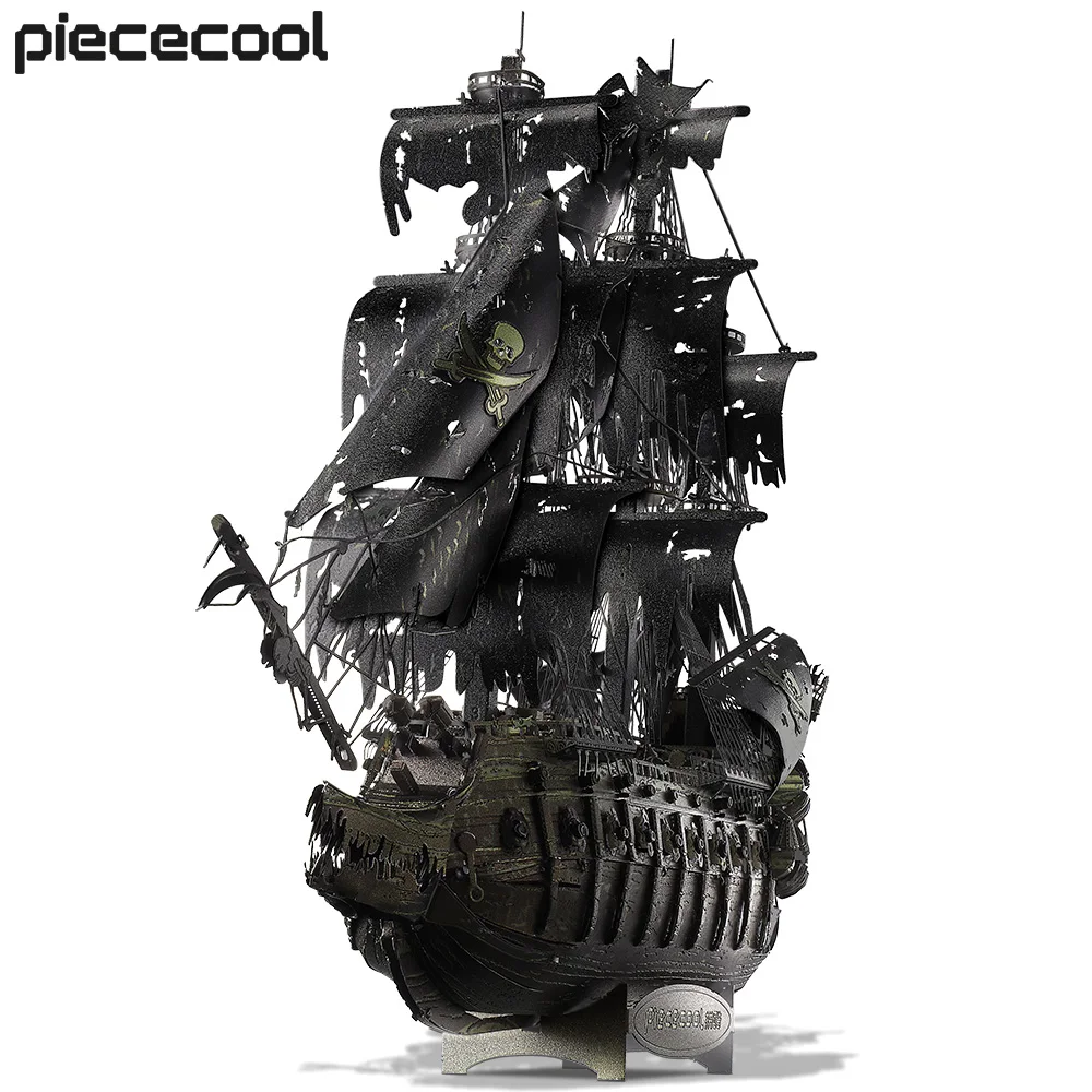 Piececool 3d металлический пазл модель летающего голландера