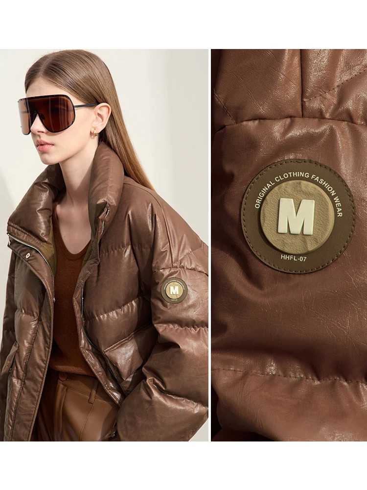 Amii минималистичный женский пуховик 2024 - Фотография_5