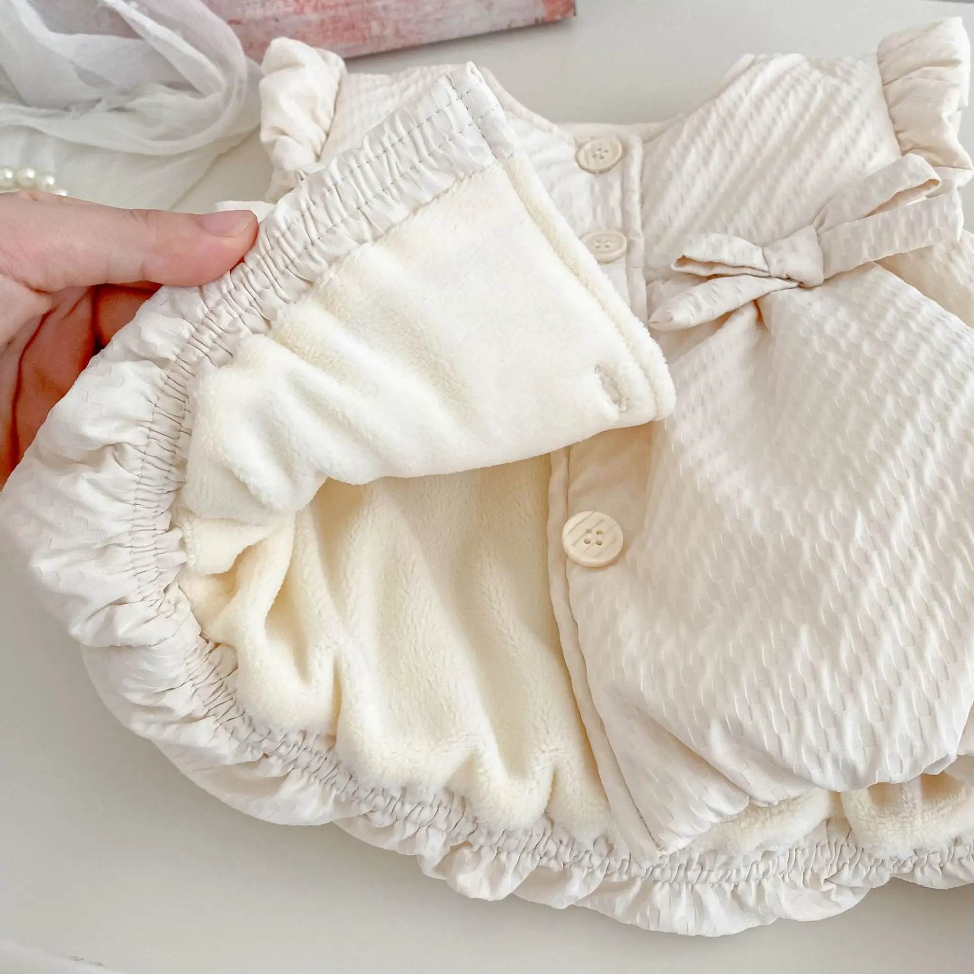 Зимний новый детский теплый жилет без рукавов - Фотография_3