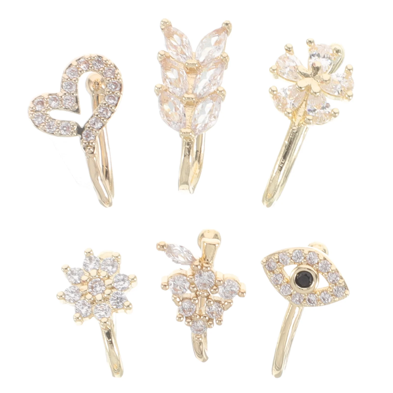 Без пирсинга, u-образные кольца в носу - Фотография_5