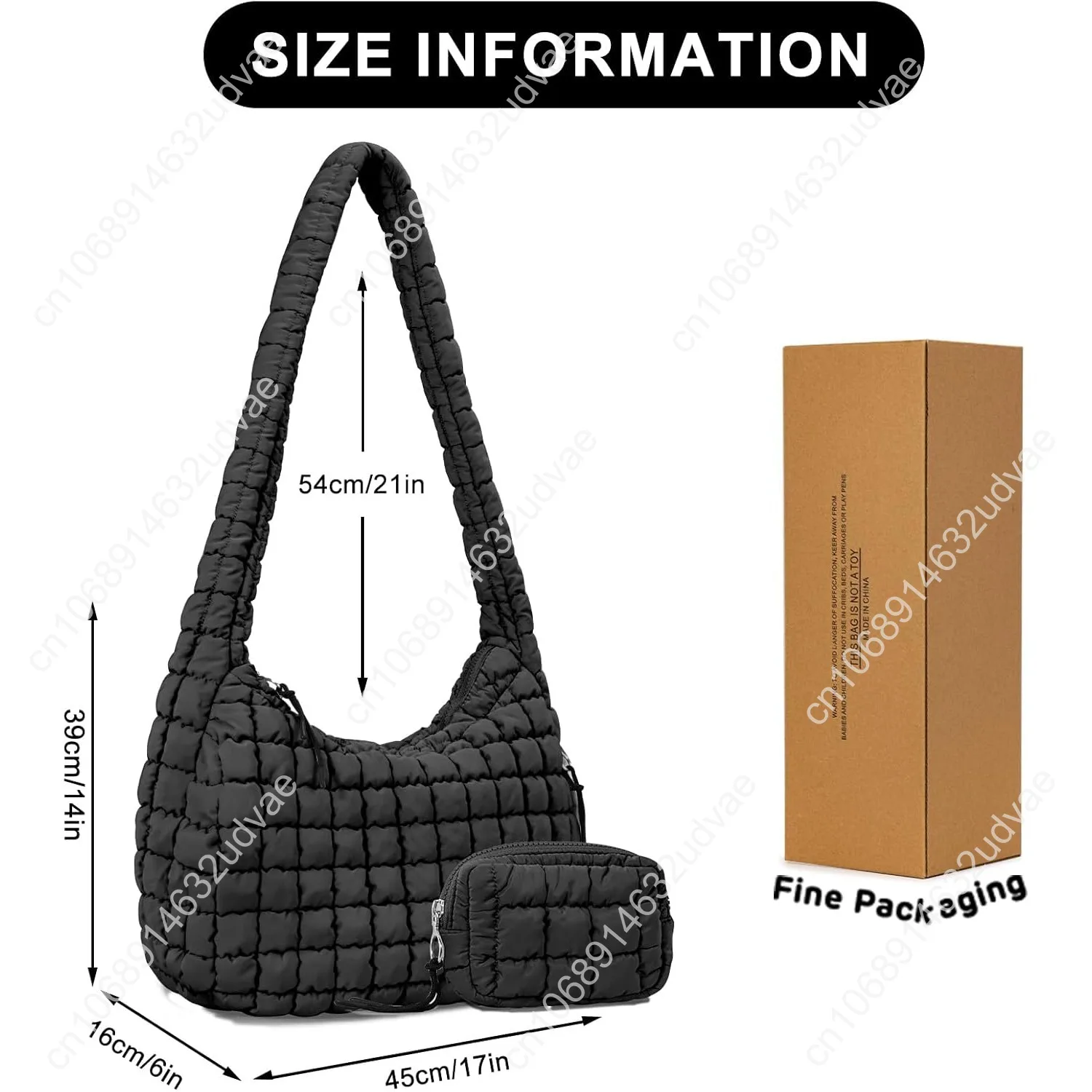 Сумка-тоут puffer для женщин - Фотография_3