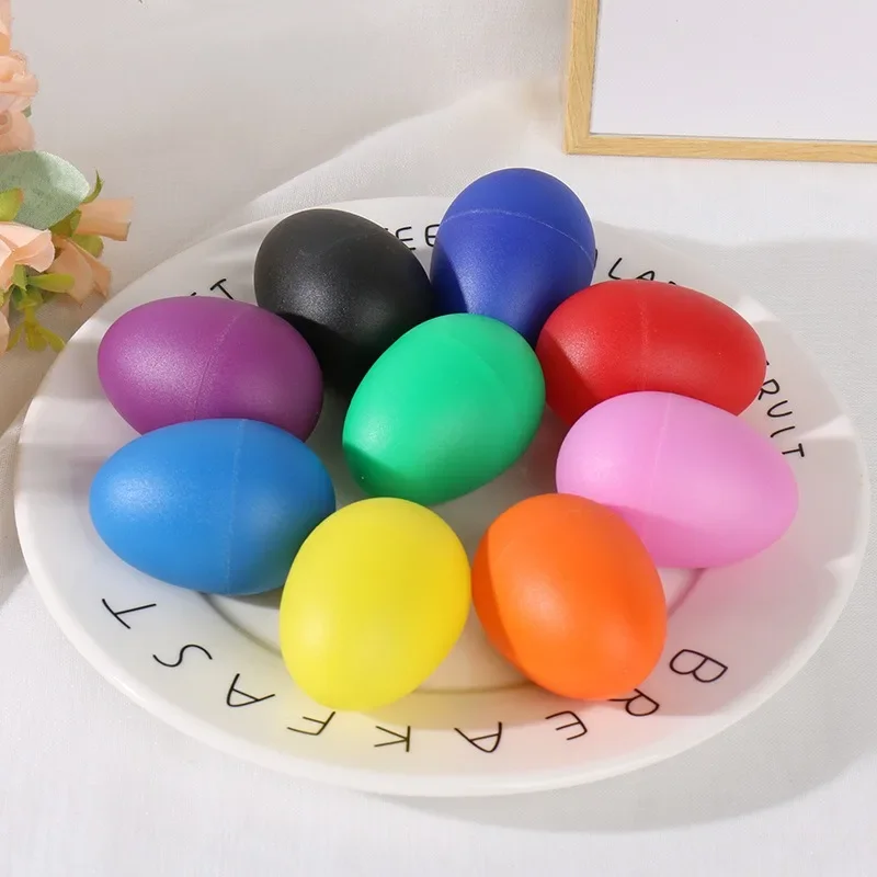 Пластиковые перкуссионные яйца maracas с музыкальным звуком - Фотография_4
