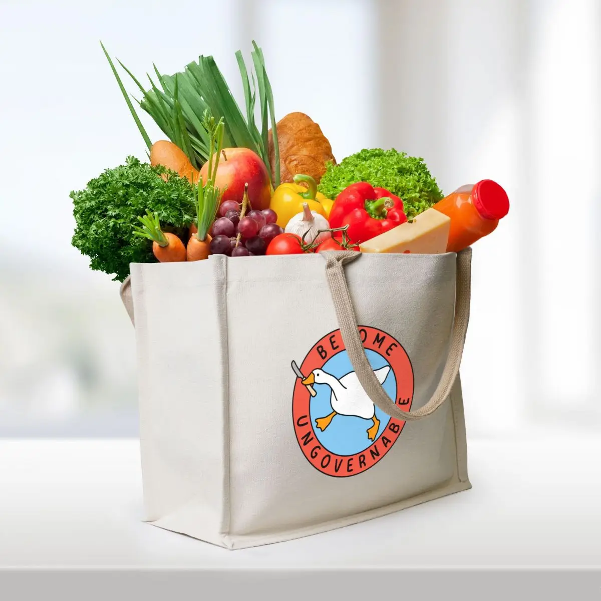 Become ungovernable goose tote bag - Фотография_3