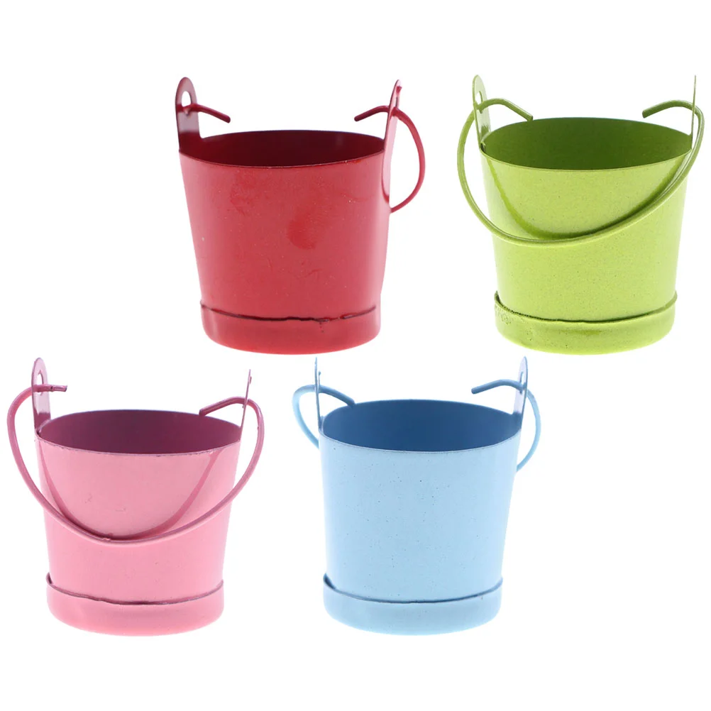 Ведро мини оловянная ваза для цветов - Фотография_6