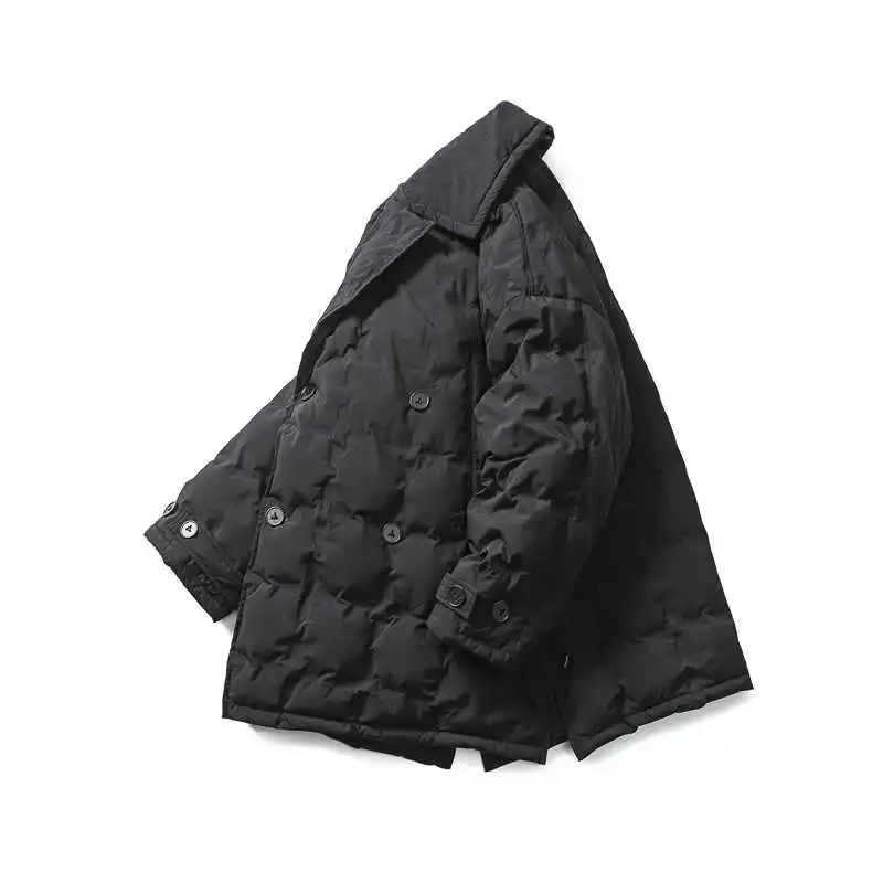 Зимняя легкая куртка на 90% белом утином пуху в стиле ретро - Фотография_4