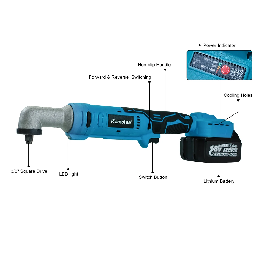 Kamolee 1000nm бесщеточный 3/8-дюймовый - Фотография_3