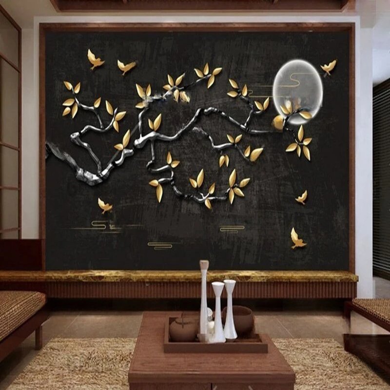 Mu9128 простые фоновые обои с черным