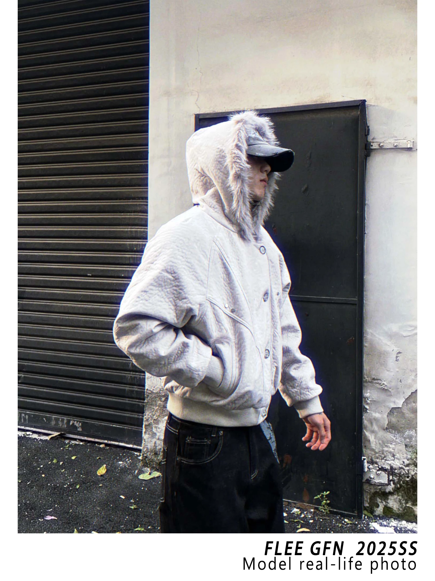 Зимняя новая американская ретро модная теплая куртка из утолщенного флиса - Фотография_6