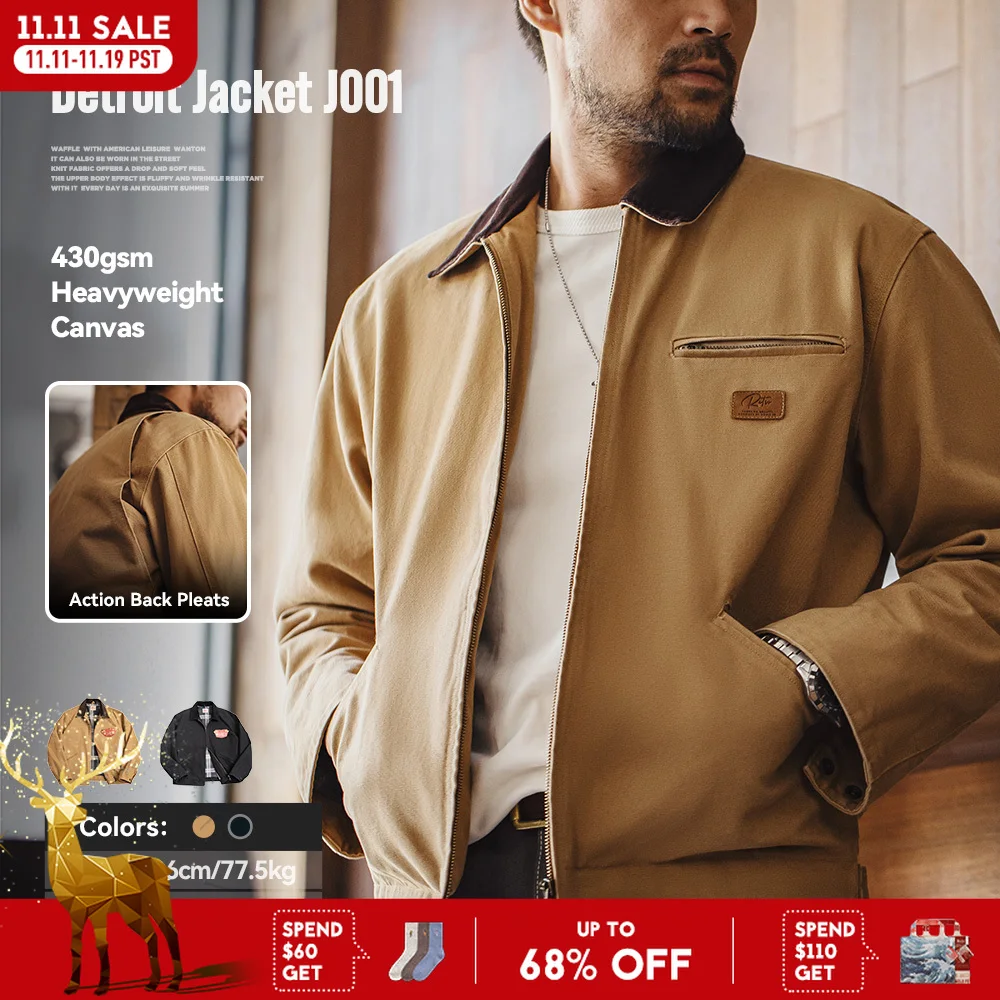 Мaden парусиновая куртка на молнии