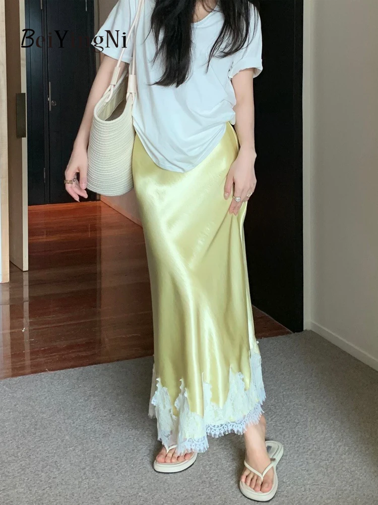 Beiyingni элегантные длинные юбки для женщин