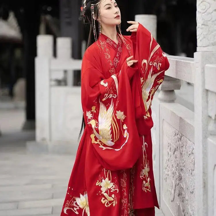 Большой размер, женский оригинальный шитье ханьфу - Фотография_3