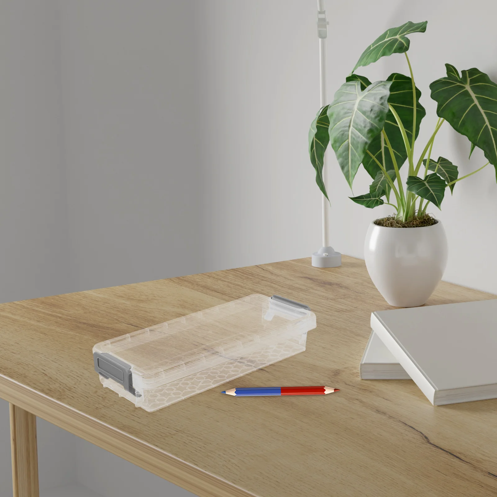 Прозрачный ящик для хранения с крышкой - Фотография_5