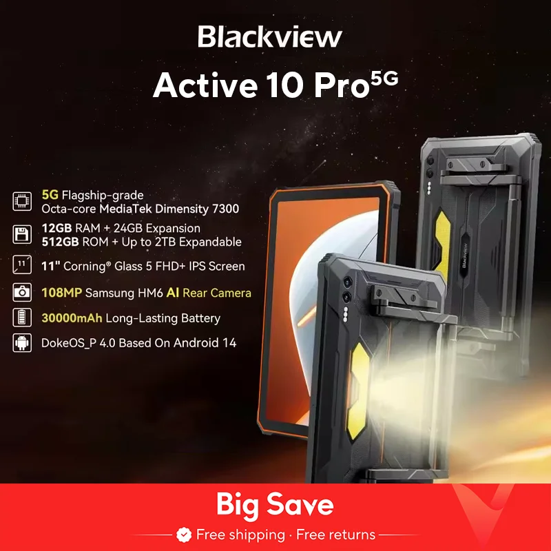 [мировая премьера] прочные планшеты blackview active 10 pro 5g mtk 7300