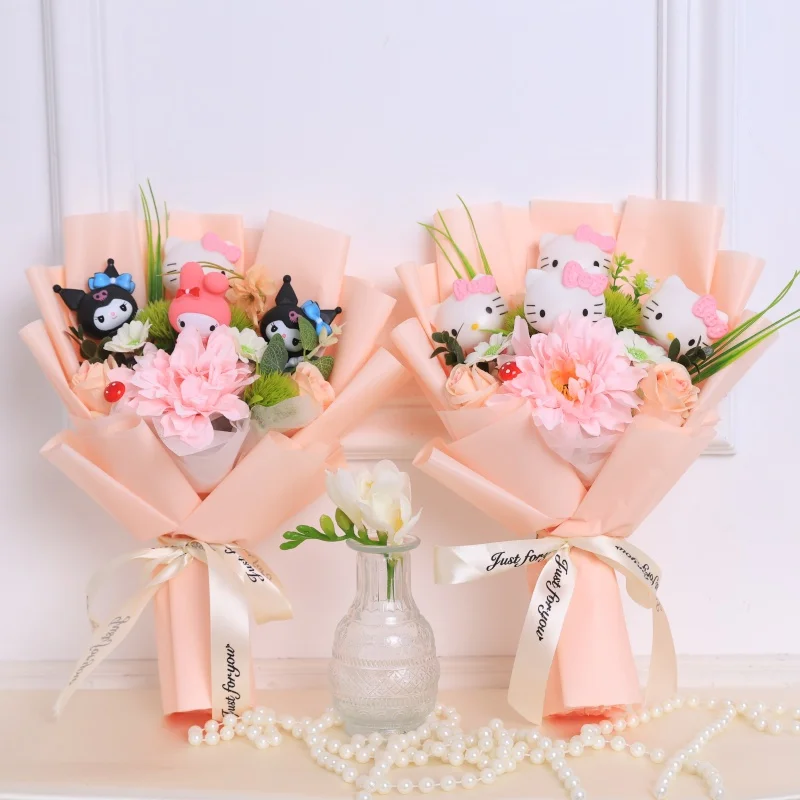 Kawaii hello kitty кошки куклы - Фотография_6