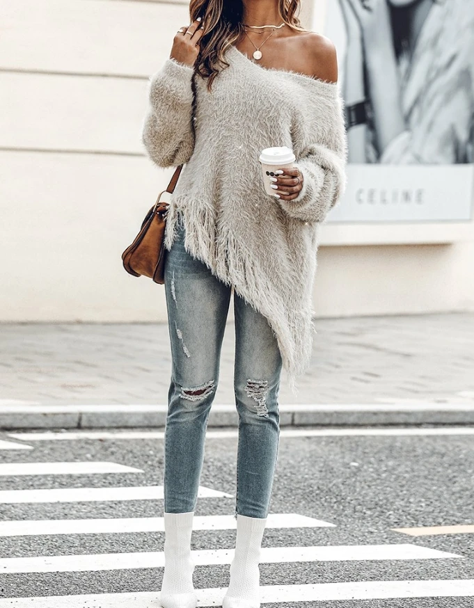 Элегантный женский свитер 2024 - Фотография_4